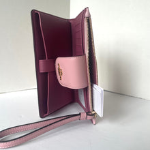 Load image into Gallery viewer, Coach Phone ID Wallet Wristlet CW780 Powder Pink Signature Canvas Clutch Bag