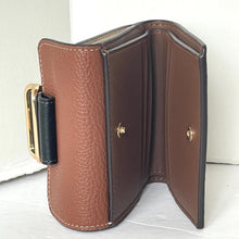 Load image into Gallery viewer, Coach Small Morgan Wallet Womens Small Brown Signature Canvas Leather Colorblock