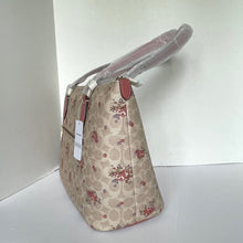 Load image into Gallery viewer, Coach Vintage Floral Gallery Tote Large Beige Zip Signature Canvas CBF1 Pink ORGPKG