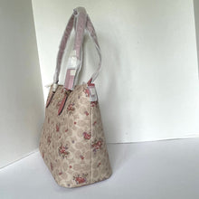 Load image into Gallery viewer, Coach Vintage Floral Gallery Tote Large Beige Zip Signature Canvas CBF1 Pink ORGPKG