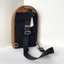 Load image into Gallery viewer, Coach West Pack Sling Bag Brown Pebble Leather Sling Backpack 2540 Adjustable