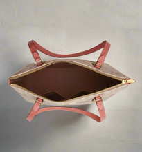 Load image into Gallery viewer, Coach Vintage Floral Gallery Tote Large Beige Zip Signature Canvas CBF1 Pink ORGPKG