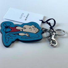 Load image into Gallery viewer, CoachxPeanuts2025LinusLeatherBagCharmKeychainCBG5675thAnniversary