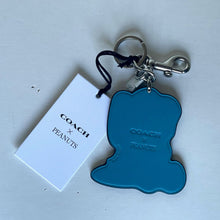 Load image into Gallery viewer, CoachxPeanuts2025LinusLeatherBagCharmKeychainCBG5675thAnniversary