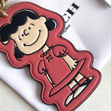 Load image into Gallery viewer, Coach x Peanuts 2025 Lucy Leather Bag Charm Keychain CBG58 Pink Anniversary