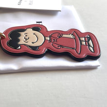Load image into Gallery viewer, Coach x Peanuts 2025 Lucy Leather Bag Charm Keychain CBG58 Pink Anniversary