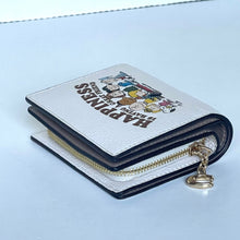 Load image into Gallery viewer, Coach x Peanuts 2025 Snap Wallet Charlie Brown Gang CBN36 75th Anniversary White