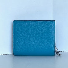 Load image into Gallery viewer, Coach x Peanuts 2025 Snap Wallet Linus CBN91 Snoopy 75th Anniversary Blue