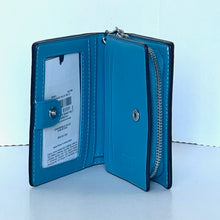 Load image into Gallery viewer, Coach x Peanuts 2025 Snap Wallet Linus CBN91 Snoopy 75th Anniversary Blue