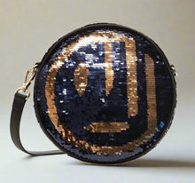 Load image into Gallery viewer, Desigual Round Crossbody Reversible Sequins Female Robot Purple Shoulder Bag