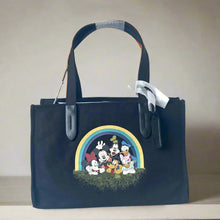Load image into Gallery viewer, Disney X Coach Tote 30 Mickey Mouse Friends Black Medium Recycled Canvas