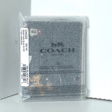 Load image into Gallery viewer, Disney x Coach Slim ID Card Case CN032 Black Holiday Minnie Pluto Limited Edition