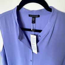 Load image into Gallery viewer, Eileen Fisher Silk Georgette Sleeveless Shirt Womens 2X Button Up Lightweight