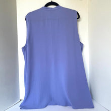 Load image into Gallery viewer, Eileen Fisher Silk Georgette Sleeveless Shirt Womens 2X Button Up Lightweight