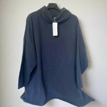 Load image into Gallery viewer, Eileen Fisher Turtleneck Sweater Womens 3X Plus Blue Cotton Cashmere Relaxed