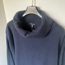 Load image into Gallery viewer, Eileen Fisher Turtleneck Sweater Womens 3X Plus Blue Cotton Cashmere Relaxed