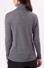 Load image into Gallery viewer, Equipment Womens Delafine Turtleneck Cashmere Long Sleeve Gray Sweater