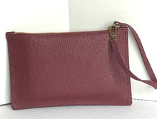Load image into Gallery viewer, Etienne Aigner Wristlet Red Leather Wallet Womens Zip Pouch Slim Detachable Phone