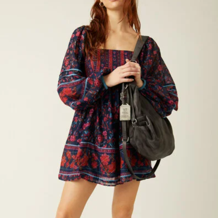 Free People Endless Afternoon Mini Dress Long Sleeve Babydoll Floral C –  Luxe Fashion Finds