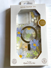 Load image into Gallery viewer, Rifle Paper Co iPhone 15 PRO MAX Case Floral MagSafe Hardshell Pastel Marguerite