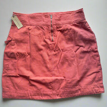Load image into Gallery viewer, Anthropologie Skirt Womens 6 Pink Mini Cotton Linen Flap Pocket Utility