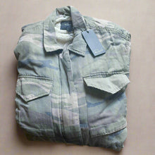 Load image into Gallery viewer, Rails Utility Jacket Womens Medium Camo Drawstring Lined Tencel Linen Pockets