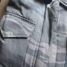 Load image into Gallery viewer, Rails Utility Jacket Womens Medium Camo Drawstring Lined Tencel Linen Pockets