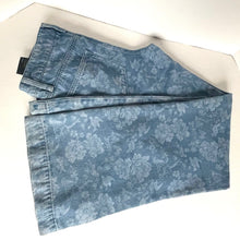 Load image into Gallery viewer, Paige Sonja Floral Low Rise Wide Leg Trouser Jeans Womens 27 Blue Jacquard Long
