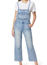 Load image into Gallery viewer, Joes Overalls Womens Large Blue Crop Wide Leg Denim Slim Fit Captivate