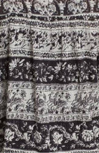 Load image into Gallery viewer, Joie Dress Womens Extra Small Black V-Neck Mini Cotton Gauze Black Boho Print