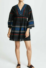 Load image into Gallery viewer, Joie Dress Womens Small Black V-Neck Embroidered Cotton Peasant Shada Tunic