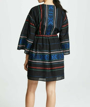 Load image into Gallery viewer, Joie Dress Womens Small Black V-Neck Embroidered Cotton Peasant Shada Tunic