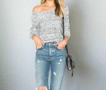 Load image into Gallery viewer, Joie Sweater Womens Large Blue Crewneck Long Sleeve Cotton Linen Knit