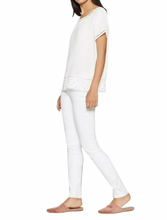 Load image into Gallery viewer, Joie Top Womens Large White Short Sleeve Crew Neck Kadence Eyelet Cutwork Trim