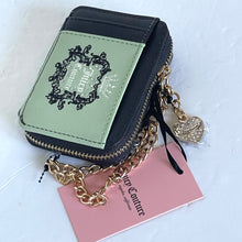 Load image into Gallery viewer, Juicy Couture Heritage Small Square Credit Card Wallet Green Limited Edition
