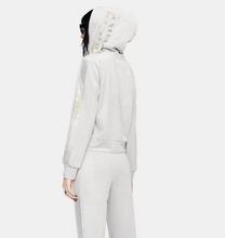 Load image into Gallery viewer, Juicy Couture Women’s Hoodie VelourTrack Jacket with Logo Bling Beading, XS