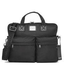 Load image into Gallery viewer, Karl Lagerfeld Computer Bag Mens Large Black Laptop Nylon Messenger Briefcase