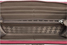 Load image into Gallery viewer, Karl Lagerfeld Slim Wallet Crossbody Brown Ikon Logo Zip Around Shoulder Bag Pink