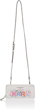 Load image into Gallery viewer, Karl Lagerfeld Crossbody Wallet White Graphic Doodle Logo Shoulder Bag