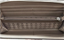 Load image into Gallery viewer, Karl Lagerfeld Maybelle Crossbody Wallet White Logo Zip Around Bag Art Deco