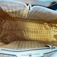 Load image into Gallery viewer, KarlLagerfeldMaybelleMediumTotePinkBlushCheckerShoulderBagCatZipTop