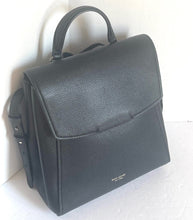 Load image into Gallery viewer, Kate Spade Backpack Womens Black Medium Leather Pushlock Adjustable Grace