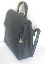 Load image into Gallery viewer, Kate Spade Backpack Womens Black Medium Leather Pushlock Adjustable Grace