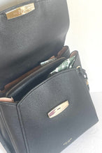 Load image into Gallery viewer, Kate Spade Backpack Womens Black Medium Leather Pushlock Adjustable Grace
