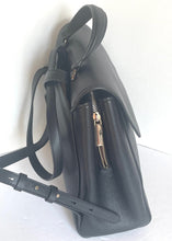 Load image into Gallery viewer, Kate Spade Backpack Womens Black Medium Leather Pushlock Adjustable Grace