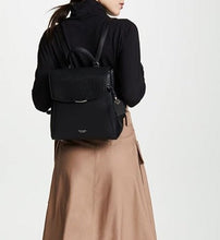 Load image into Gallery viewer, Kate Spade Backpack Womens Black Medium Pushlock Leather Adjustable Grace