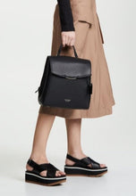 Load image into Gallery viewer, Kate Spade Backpack Womens Black Medium Pushlock Leather Adjustable Grace