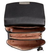 Load image into Gallery viewer, Kate Spade Backpack Womens Black Medium Pushlock Leather Adjustable Grace