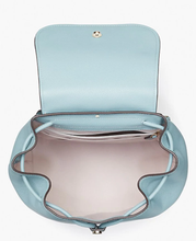 Load image into Gallery viewer, Kate Spade Sinch Backpack Womens Blue Medium Leather Flap Closure Adjustable