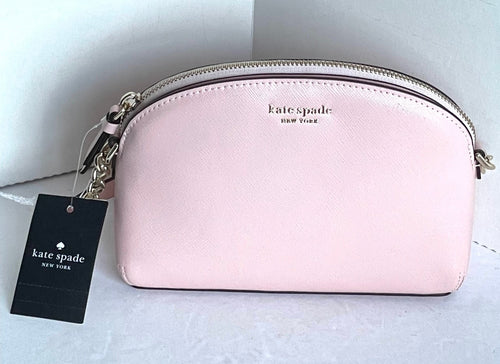 Kate Spade Cameron Street Hilli Small Pink Crossbody Dome Leather Shoulder Bag